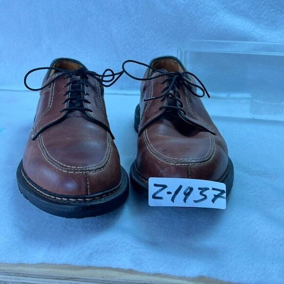 Allen Edmonds Oxford Men's Wilbert Size 11.5 C Split Toe Comfort Shoe Brown USA - Picture 12 of 12